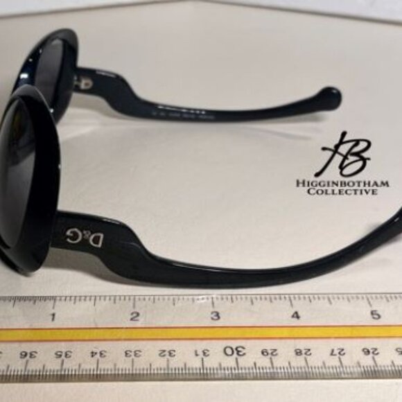 NEW DOLCE & GABBANA D&G 8063 501/8G GLOSSY BLACK 60-15-135 SUNGLASSES 3N W/ CASE - Picture 5 of 15
